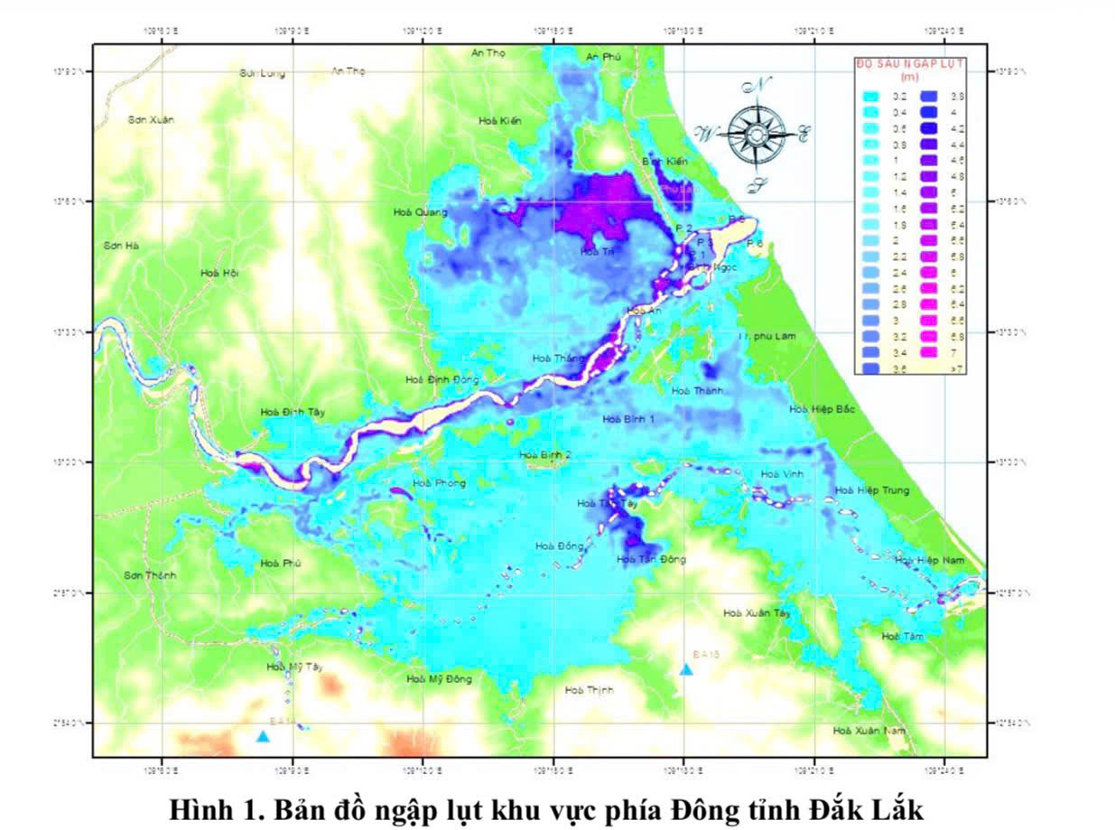 Cảnh báo ngập lụt tỉnh Đắk Lắk
